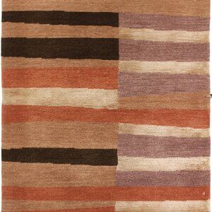 One-of-a-Kind Handmade 2' x 3'  Tibetan  Oriental Rug Hand-Knotted Multi-Color